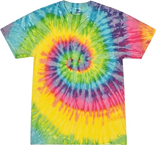 Tie Dye T-Shirts for Men and Women - Unisex Short Sleeve Tie-Dye T Shirts for Adults