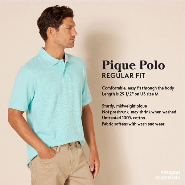 Men's Regular-Fit Cotton Pique Polo Shirt (Available in Big & Tall)