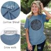Funny Graphic Women Skinny Pine Tree Shirt Summer Hiking Camping Athletic Tees Nature Casual Comfy Clothes