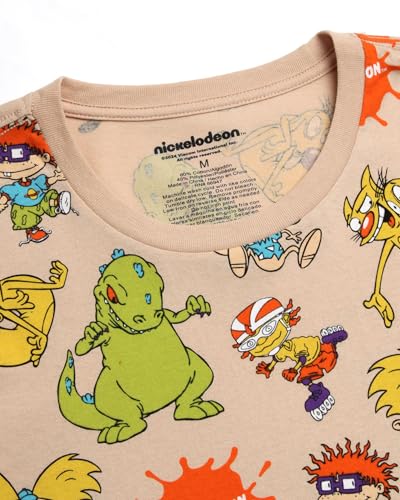 51QdJH47k4L.jpg Women's and Men's Graphic Tee - Rugrats All Over Print Crewneck Short Sleeve Unisex Tshirts for Adults (S-XL)