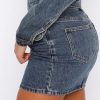 Women's High Waisted Denim Mini Skirt