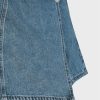 Womens Denim Skorts High Waisted Casual Summer Asymmetrical Hem Stretchy Criss Cross Jean Skirt Shorts