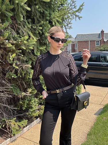 Womens Lace Short/Long Sleeve Tops Fall Dressy Casual Blouses Business Work Shirts Fashion Clothe Trendy Outfits