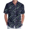 Halloween Shirt for Men Women, Casual Button Up Shirt Unisex, Short Sleeve Hawaiian Aloha Shirts