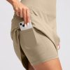 20" Golf Skorts Skirts for Women with 7 Pockets Knee Length Skort Athletic Modest Long Tennis Skirts for Women