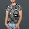 Aztec Mexican Shirts Short Sleeves Summer Mexico Shirt Mexico Jersey Unisex 3D Shirts
