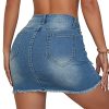 Jean Skirt for Women Stretch Casual High Waisted Denim Short Skirt Cute A Line Mini Pencil Skrit