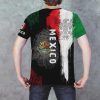 Mexico T-Shirt Mexican Flag Shirt Unisex Round Neck Short Sleeve 3D T-Shirt Top
