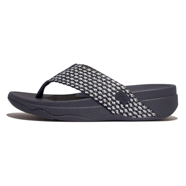 Women's Surfa Multi-Tone Webbing Toe-Post Sandals Wedge