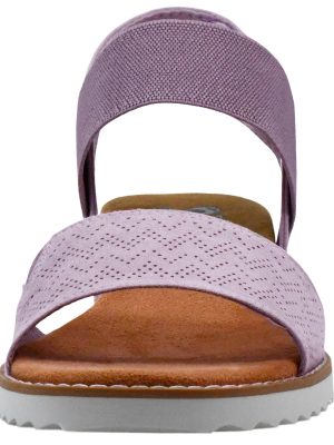 Women's Desert Kiss-Stretch Quarter Strap Sandal Flat