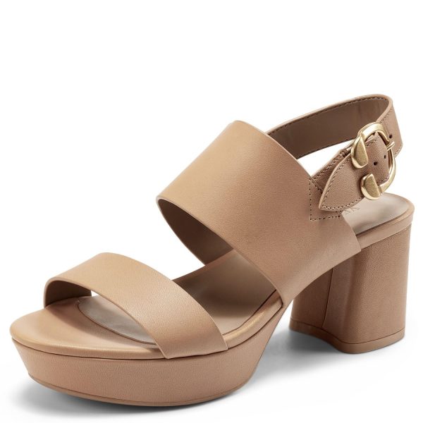Women's Camera Platform Heeled Sandal