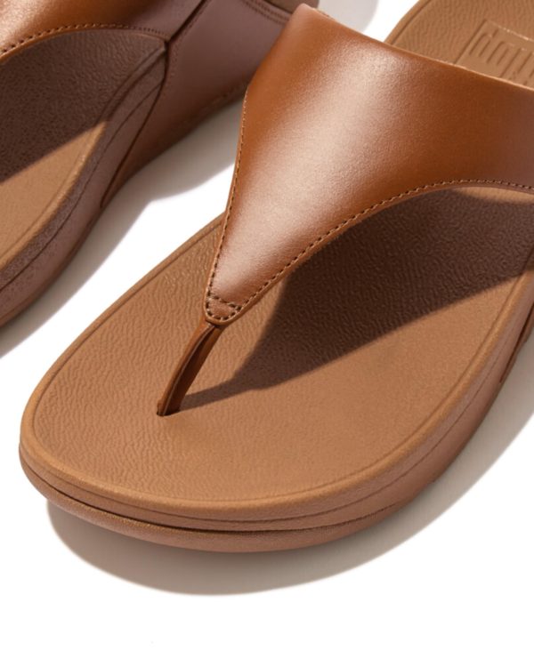 Women's Lulu Toe Post Leather Flip-Flop Sandal