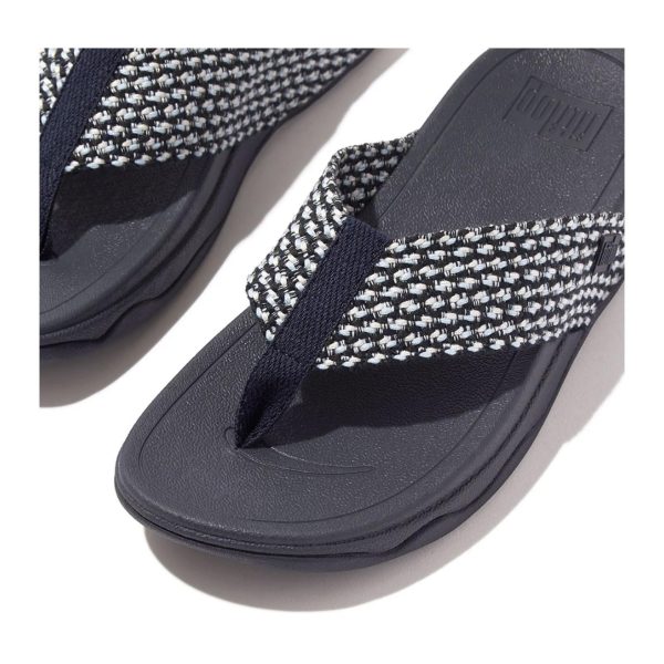 Women's Surfa Multi-Tone Webbing Toe-Post Sandals Wedge